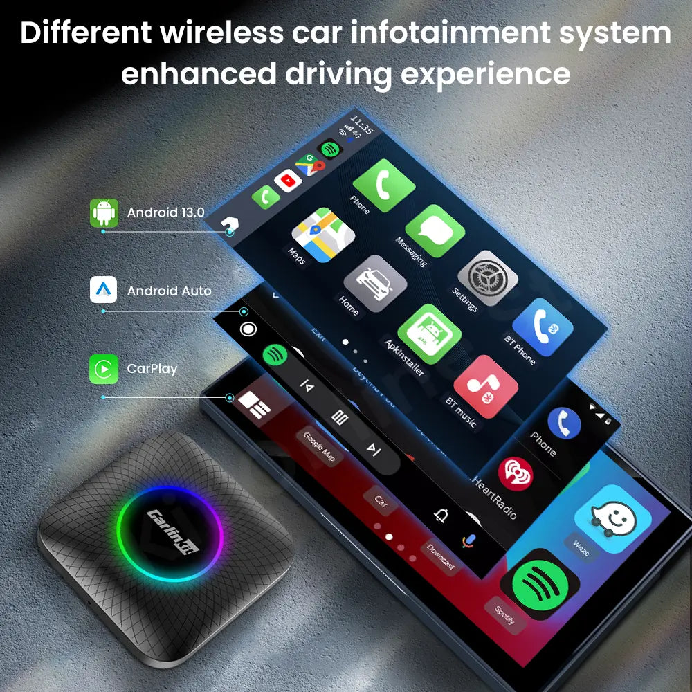 Carlinkit Android 13 AI Box | Wireless CarPlay & Auto
